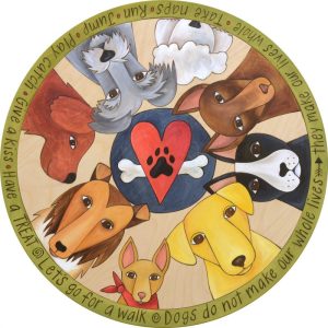Life with Dogs Lazy Susan by Sincerely Sticks