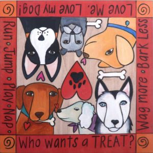 What's Your Trick? Dog Treat Box by Sincerely Sticks