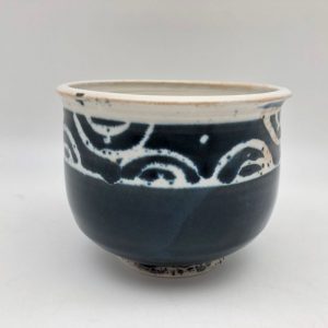 Blue and White Patterned Bowl by Margo Brown