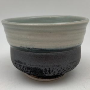 Small Two-Tone Porcelain Bowl by Margo Brown