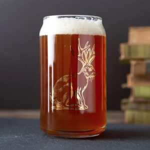 Jackalope Beer Glass by Counter Couture