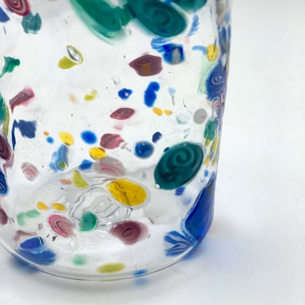 Hand-Blown Confetti Drinking Glass by Daniel Gaumer - Image 3