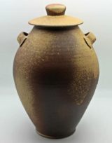 wood-fired stoneware jug by lynn munns