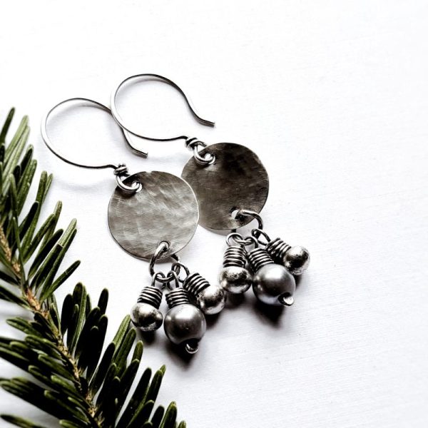 Sterling Silver Pentale Earrings by Andewyn Moon