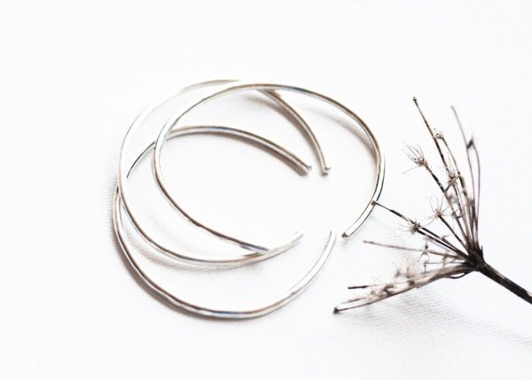 Sterling Silver Prisms Cuff Bracelet (Set of 3) by Andewyn Moon - Image 3