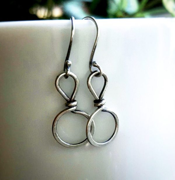 SSterling Silver Wren Clasp Earrings by Andewyn Moon