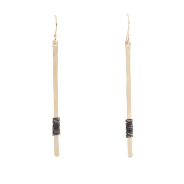 gold Linea Earrings by bohemi