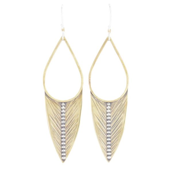 Sagitta Sterling Silver and Bronze Earrings by bohemi