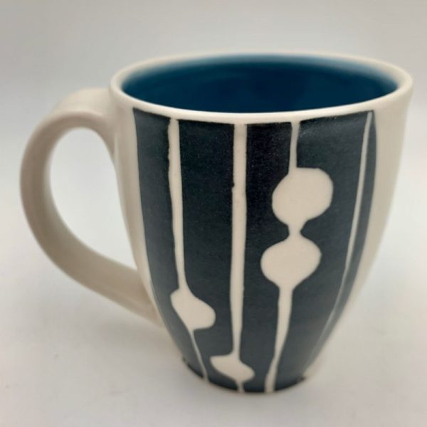 Midmod Mug - Blue by Rita Vali
