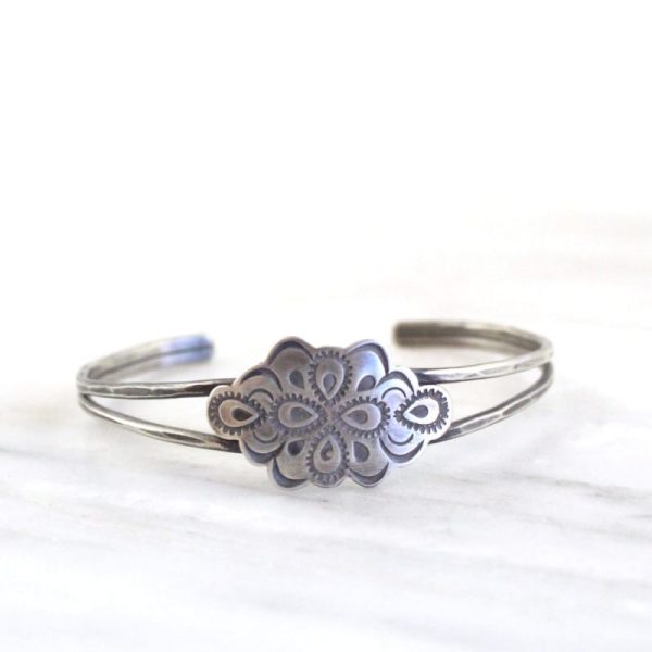Peacock Mandala Cuff Bracelet Sarah Deangelo