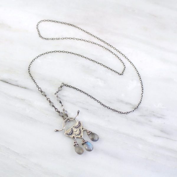 Wanderer Raindrop Labradorite Toggle Necklace Sarah Deangelo