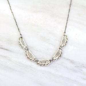 Stamped Southwest Lace Collar Necklace Sarah Deangelo