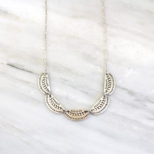 Asmi 5 Collar Silver Necklace Sarah Deangelo