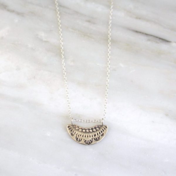 Asmi Fan Pendant Necklace Sarah Deangelo