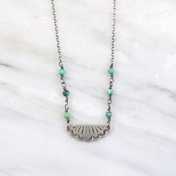 South West Pendant and Turquoise Necklace Sarah Deangelo