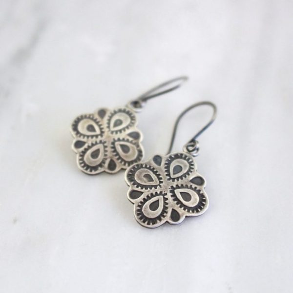 Peacock Medallion Earrings - Image 3