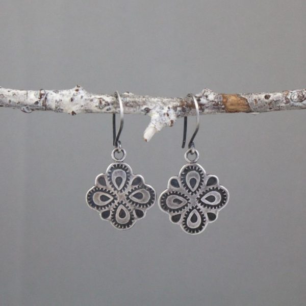 Peacock Medallion Earrings - Image 2