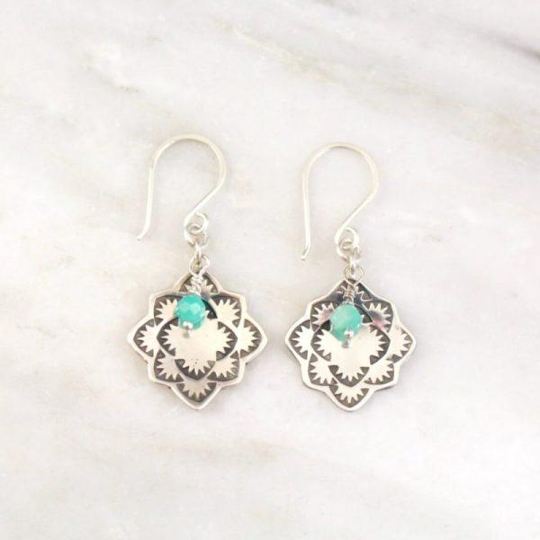 Desert Rose Amazonite Earrings Sarah Deangelo