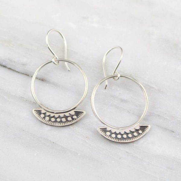 Asmi Thin Blade Southwest Hoop Earrings by Sarah DeAngelo