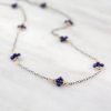 Lapis Satellite Mixed Metal Necklace - Image 3