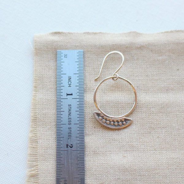 Asmi Thin Blade Hoop Earrings - Image 4