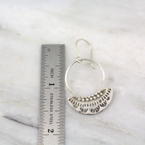 Asmi Fan with Loop Earrings - Image 5