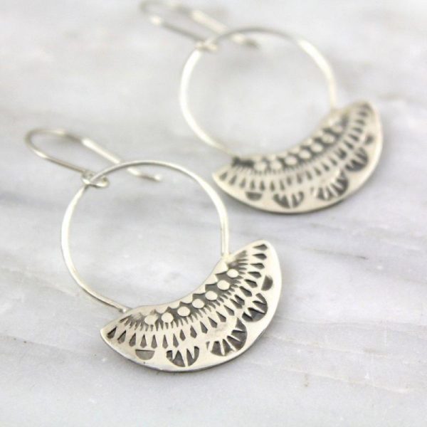 Asmi Fan with Loop Earrings - Image 2