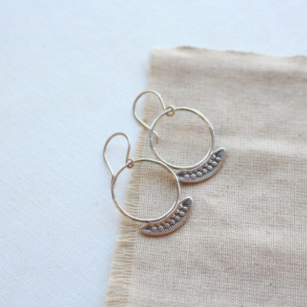 Asmi Thin Blade Hoop Earrings - Image 2