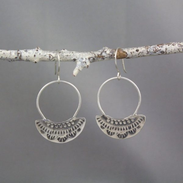 Asmi Fan with Loop Earrings - Image 4