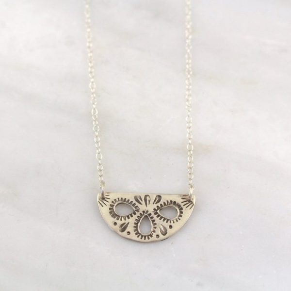 Teardrop Cutout Necklace Sarah Deangelo