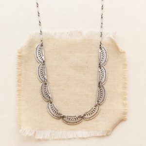 Asmi Full Collar Silver Necklace