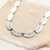 Asmi Full Collar Silver Necklace - Image 3