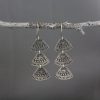 Asmi Trio Triangle Silver Earrings - Image 4