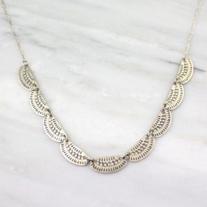 Asmi 9 Collar Silver Necklace Sarah Deangelo