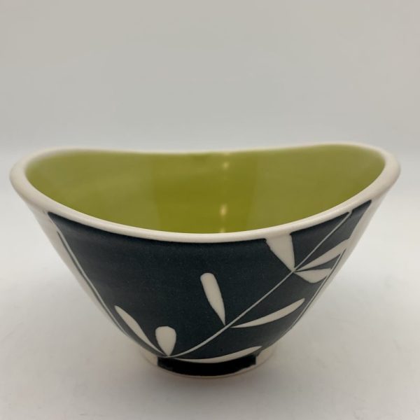 Kelp Swoop Bowl - Chartreuse by Rita Vali
