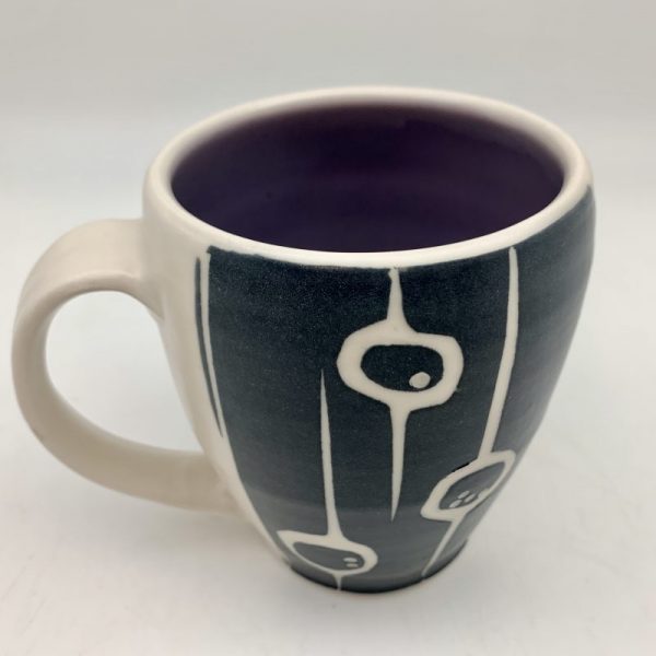 Berries & Vine Mug by Rita Vali- Purple - Image 2
