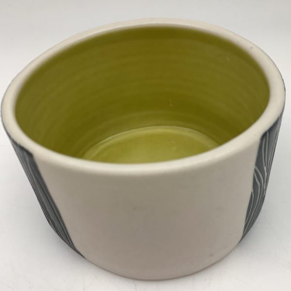Lines Tidbit Bowl - Chartreuse - Image 2
