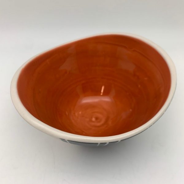 Grass Swoop Bowl - Orange - Image 7