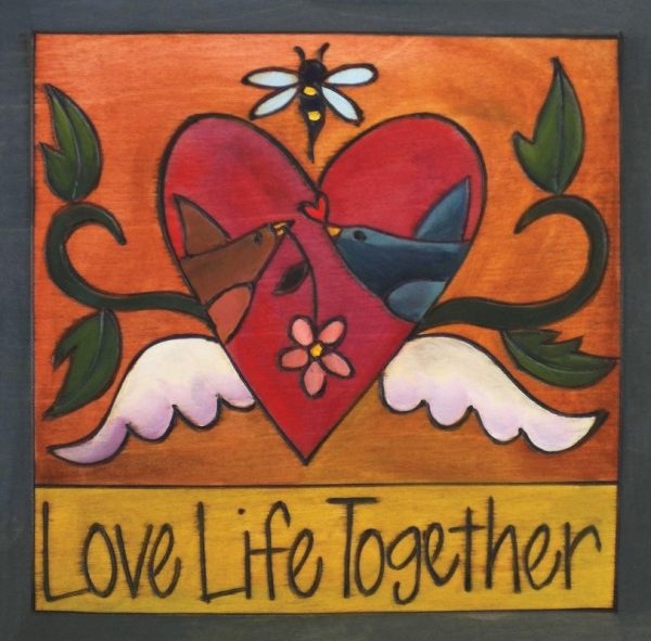 Beak 2 Beak - 6" Plaque by Sincerely Sticks