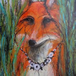 Fox in Grass by Kelsey McDonnell painting