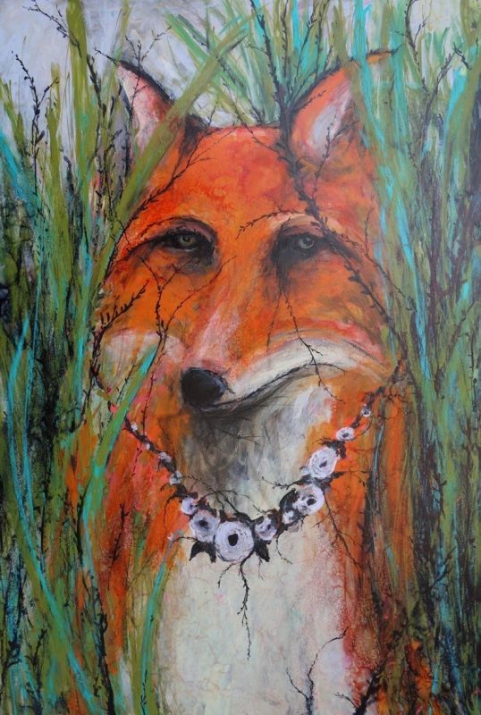 Fox in Grass by Kelsey McDonnell painting