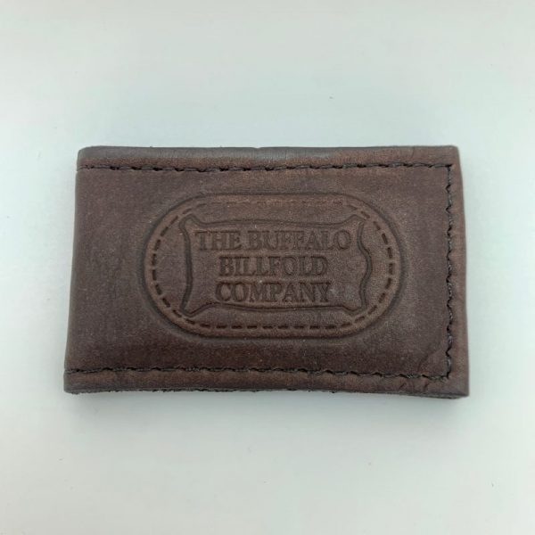 Buffalo Billfold Leather Magnetic Money Clip