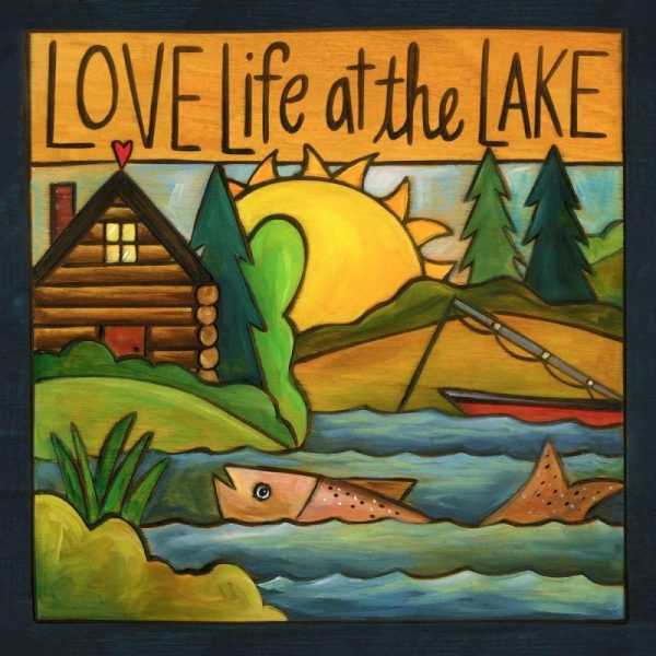 Gone Fishin' 6" Plaque by Sincerely Sticks