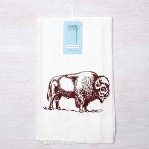 Bison Flour Sack Towel by Counter Couture