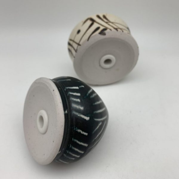 Black/White Salt and Pepper Set by Delores Fortuna - Image 3