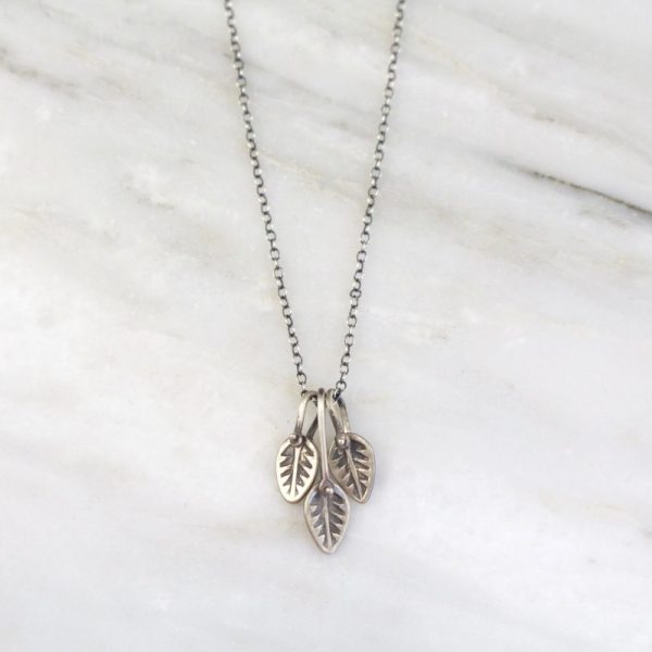 Leaf Trio Necklace by Sarah Deangelo