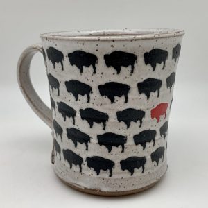 Bison Herd Mug by Red Bison Studio Steve Mullins