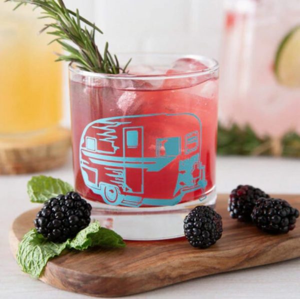 Camper Trailer Rocks Glass by Counter Couture