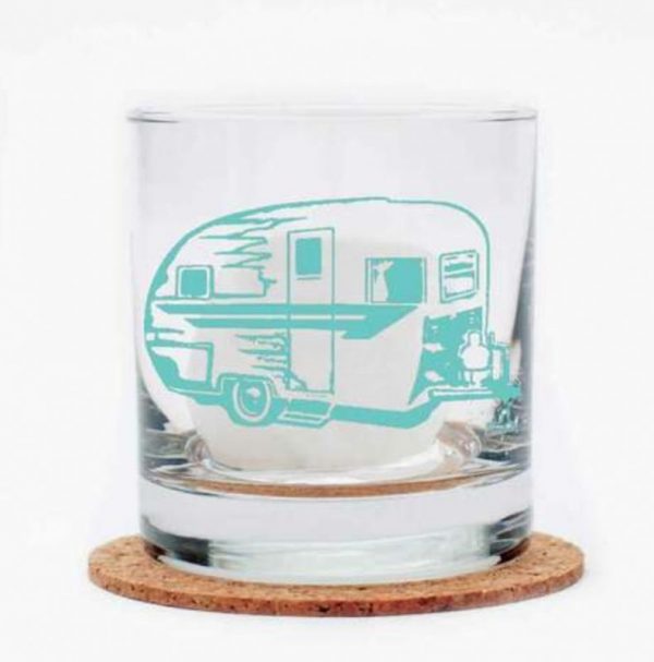 Camper Trailer Rocks Glass by Counter Couture