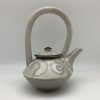 White & Celadon Porcelain Teapot by Margo Brown - 0890 - Image 2